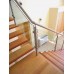 Chrome, Oak & Glass Staircase 